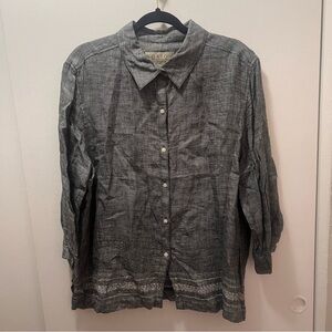 Norton McNaughton Linen Button Down Shirt